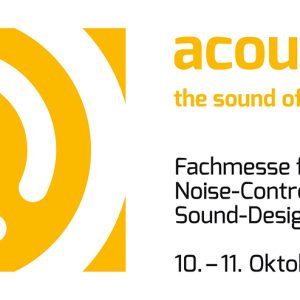 AkustikKompetenz auf der Fachmesse acoustex 2018