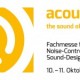 AkustikKompetenz auf der Fachmesse für Noise-Control und Sound-Design acoustex 2018
