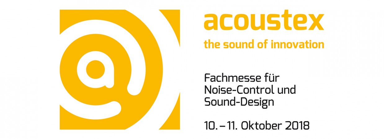 AkustikKompetenz auf der Fachmesse für Noise-Control und Sound-Design acoustex 2018