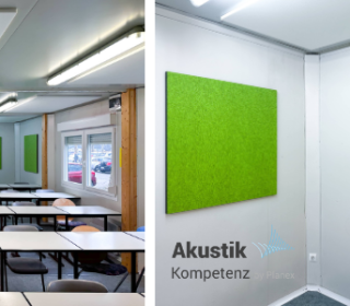 Akustikoptimierung in Containern: SilentProtect-Akustikabsorber für die Helen-Keller-Schule in Weinheim